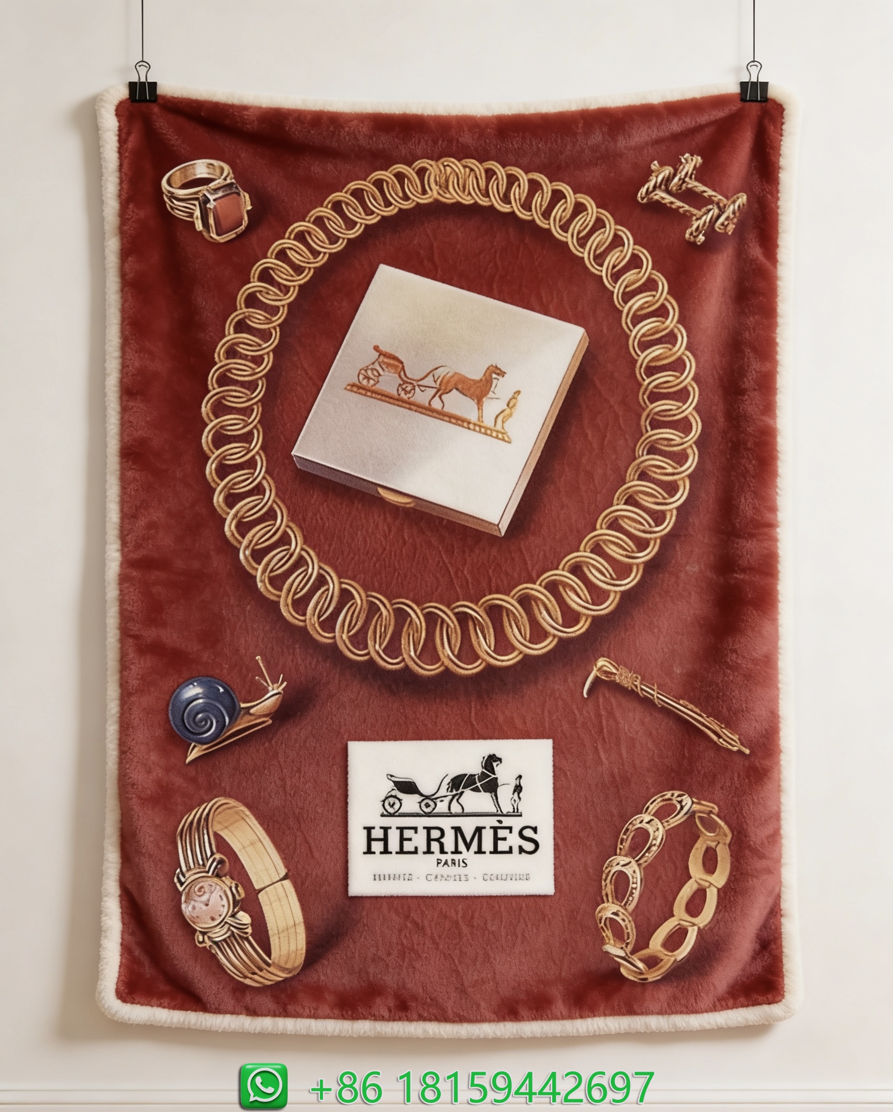 Hermes Throw Blankets